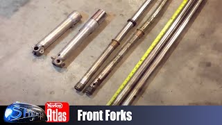 Norton Atlas Project  Shep  Part 21  Front forks [upl. by Norford203]