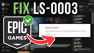 How to Fix Epic Games Error IS0003  Full Tutorial [upl. by Mellen]