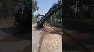 Milling of asphalt shortvideo automobile asphaltcontractor shortvideos railway asphalting [upl. by Molini572]