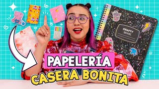 SACA BUENAS NOTAS✨ usando PAPELERIA BONITA CASERA 📚😌 ✎ ✄ Craftingeek [upl. by Doley]