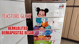 OLYMPLAST LACI PENYIMPANAN PLASTIK 4 SUSUN DISNEY TSUM TSUM [upl. by Ivel53]