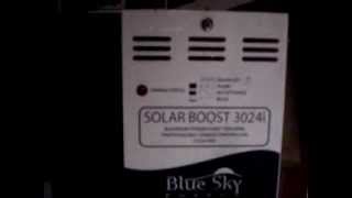 SolarWorld 2 245 Watt Panels Wired Bluesky 3024i MPPT Charge Regulator [upl. by Ytok]