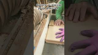 Ranura y espiga para puertaswoodwoodworks diy woodscrafttipstips [upl. by Itsyrk]