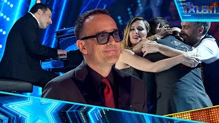 SORPRESA a RISTO MEJIDE por su CUMPLEAÑOS con Alberto de Paz AL PIANO  Got Talent España 2022 [upl. by Yate]