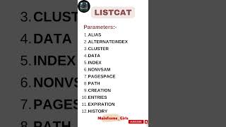 Mainframe IDCAMS LISTCAT mainframe utilities ibm listcat commands functions parameters [upl. by Leoine737]