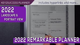 2022 ReMarkable Digital Planner [upl. by Reviere194]