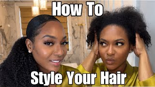 Ep2 How To Do It Yourself Hair Styling Series  Natural Sleek Ponytail  All American Homecoming [upl. by Acey390]