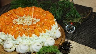 Baiser Torte mit den Mandarinen selber machen  Weihnachtsrezept schnell und einfach  HM 28 [upl. by Nade]