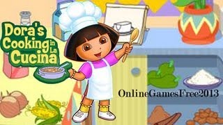 Dora The Explorer Cartoon Game Dora Cooking In La Cocina Free Online Games [upl. by Carena551]