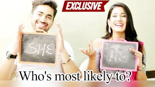 EXCLUSIVE Aditi Rathore amp Zain Imam Play Who Is Most Likely To  Naamkarann  AvNeil [upl. by Binette]