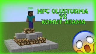 Minecraft NPC OLUŞTURMA VE KOMUT EKLEME  Minecraft Aternos Citizens  CommandNPC Plugin [upl. by Adyaj138]