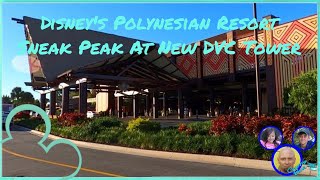 Disneys Polynesian Village Resort  Sneak Peak At New Construction Of DVC Tower  Disney World [upl. by Sharon]