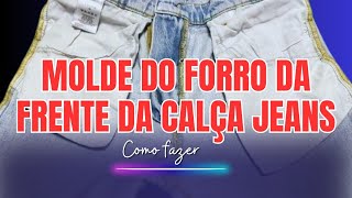 Como Fazer o Forro do Bolso da Frente da Calça Jeans [upl. by Valerio]