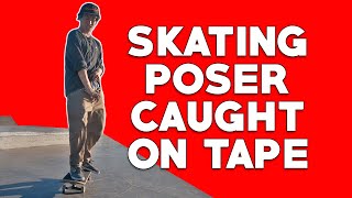 POSER SKATER vs PRO SCOOTER CAUGHT ON TAPE [upl. by Pelligrini]