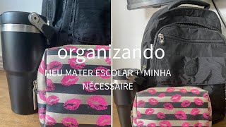 Organizando meu material escolar  minha Nécessaire 👛 [upl. by Osnerol]