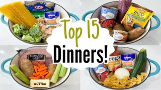 Whats For Dinner 15 Best Tried amp True ONEPOT Meals  The EASIEST Weeknight Recipes  Julia Pacheco [upl. by Kcirddec]