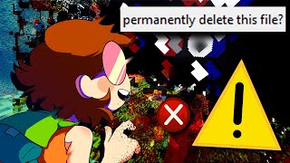 DO NOT DELETE YOURSELF FROM MINECRAFT [upl. by Ecnerol701]