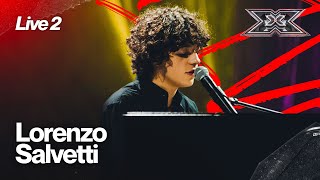 Lorenzo Salvetti con i suoi “100 Messaggi” di Lazza a X FACTOR 2024 LIVE 2 [upl. by Brothers304]