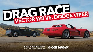 Vector W8 VS Dodge Viper  American Drag Race Special with Carwow [upl. by Haret]