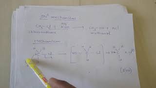 SN2 mechanism of 12th chemistry in Kannada [upl. by Rehpoitsirhc]