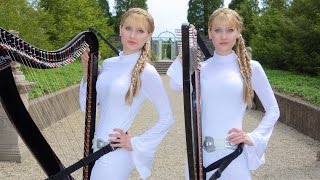 STAR WARS Medley  Harp Twins [upl. by Reinaldo]