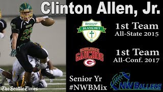 Clinton Allen Jr 16 WR Bishop Blanchet  Sr Yr NWBMix [upl. by Dorothee]