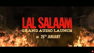 LAL SALAAM  Audio Launch Announcement  Rajinikanth  Vishnu Vishal Vikranth AR Rahman Lyca [upl. by Elvyn]