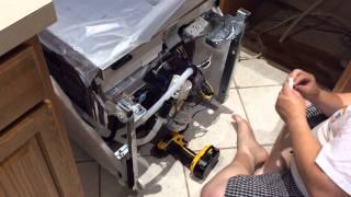 Installing a Kenmore Elite dishwasher [upl. by Alayne]