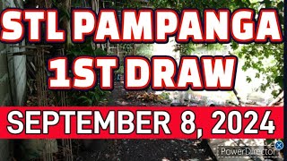 STL PAMPANGA RESULT TODAY 1ST DRAW SEPTEMBER 8 2024 11AM  SUNDAY [upl. by Hobbs]