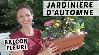 🍂 JARDINIÈRE DAUTOMNE 8  DES FLEURS ET UNE TOUCHE DORIGINALITÉ SUR LE BALCON [upl. by Ojok136]