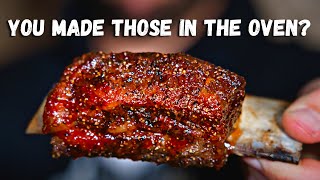 EASY Oven Baked Beef Short Ribs  The PERFECT Indoor BBQ Beef Ribs [upl. by Assiral]