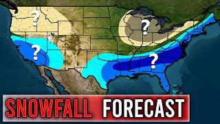 OFFICIAL Snowfall Forecast 2023  2024  Compared to Normal [upl. by Atnoek]