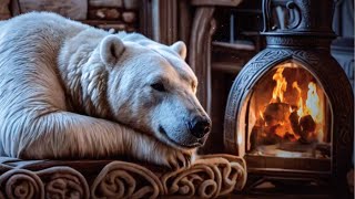 Relaxing Bear Deep Breathing and Sound of Fireplace I 9 Hours Furry Dreamland Ambience I ASMR [upl. by Flossi]