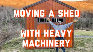 How to Move a Tool Shed with Heavy Machinery [upl. by Theodoric542]