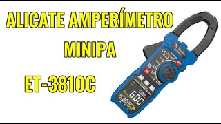 ALICATE AMPERÍMETRO MINIPA ET3810C [upl. by Pru809]