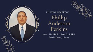 In Loving Memory of Phillip A Perkins  Omaha Sharon SDA Church [upl. by Bluh]