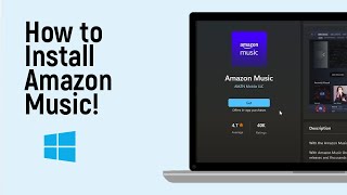 How to Install Amazon Music in windows LATEST VERSION [upl. by Ydnec]