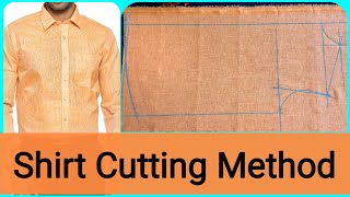 Gents shirt Cutting Easy Method step by step [upl. by Aidan602]