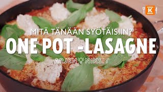 One pot lasagne  Arjen niksit  KRuoka [upl. by Trahern]