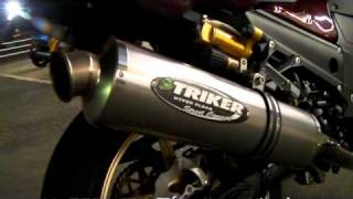 ZZR1400 08用 Striker Exhaust sound マフラー [upl. by Viens]