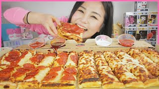 NEW PIZZA HUT BIG DIPPER PIZZA w NUCLEAR FIRE SAUCE l MUKBANG [upl. by Hawken824]