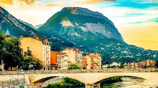 A Walk Around the Beautiful City of Grenoble France [upl. by Esereht]