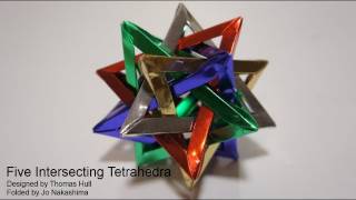 Five Intersecting Tetrahedra Thomas Hull [upl. by Nosyrb]