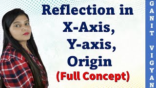 Reflection in XAxis YAxis and Origin  Symmetry [upl. by Ykceb]