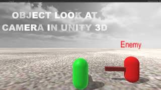 Make world UI always always look at camera unity tutorial  Rotate gameObject towards camera unity [upl. by Sansbury742]