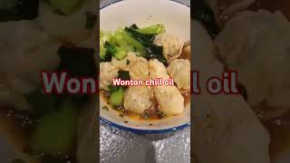 WONTON CHILLI OIL SHORTVEDEO masakanhongkongbuatseharihari [upl. by Aicercul388]