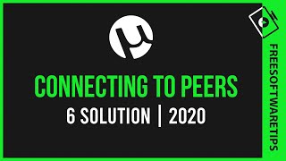 How to fix utorrent connecting to peers problem fix 6 Solution  20202021 [upl. by Pietro]