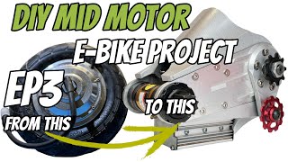 I build an ebike mid drive motor from a wheel motor hub EBike project EP 3 DIY CUSTOM drive [upl. by Parris235]