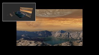 Blender 27 OpenGL 3D Matte Painting Scene Tutorial [upl. by Schmidt638]