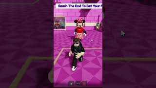 Me persigue Minnie Mouse en Minnie Barrys Prison Run Obby prison barryprison barryroblox barry [upl. by Yznil]